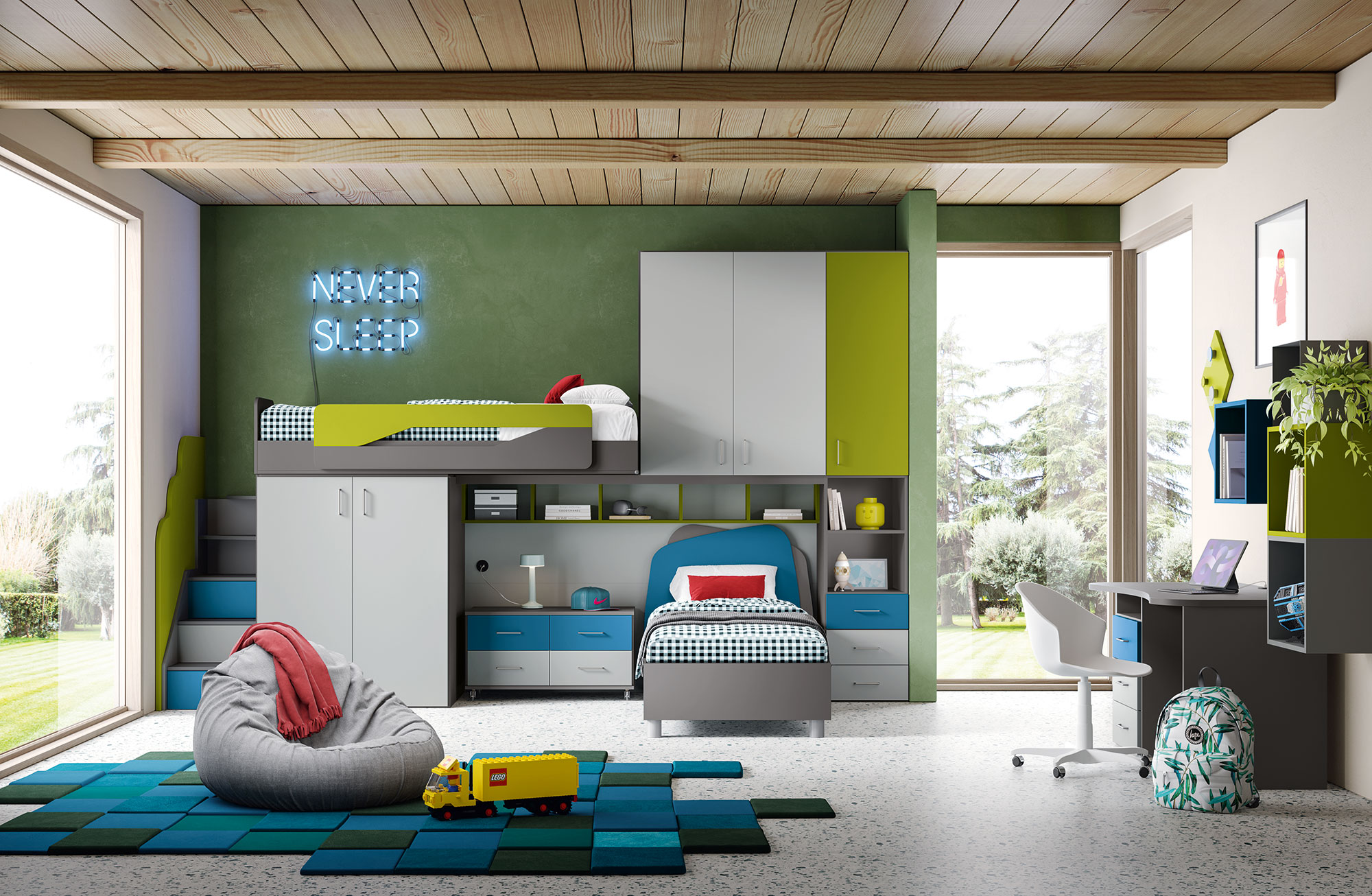 Cameretta a Soppalco: La Rivoluzione dello Spazio Verticale (e del Relax!)