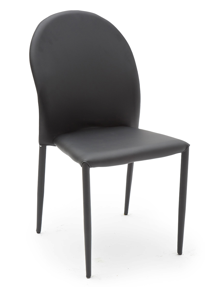 Sedia in ecopelle Nero