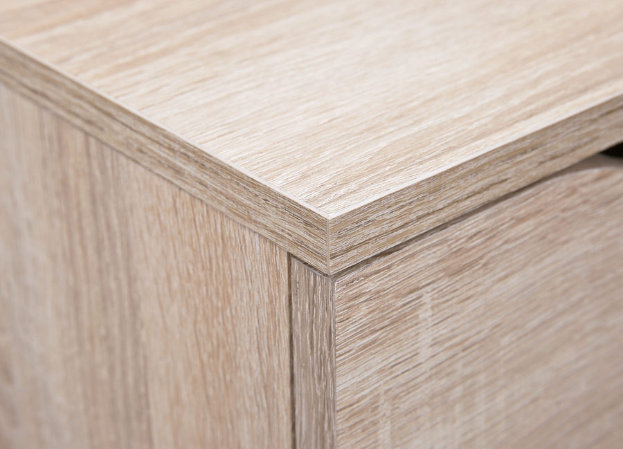 Cassettiera 3 cassetti, finitura rovere 