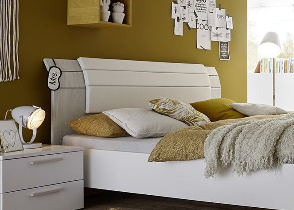 Letto Like grigio in legno ad una piazza e mezza