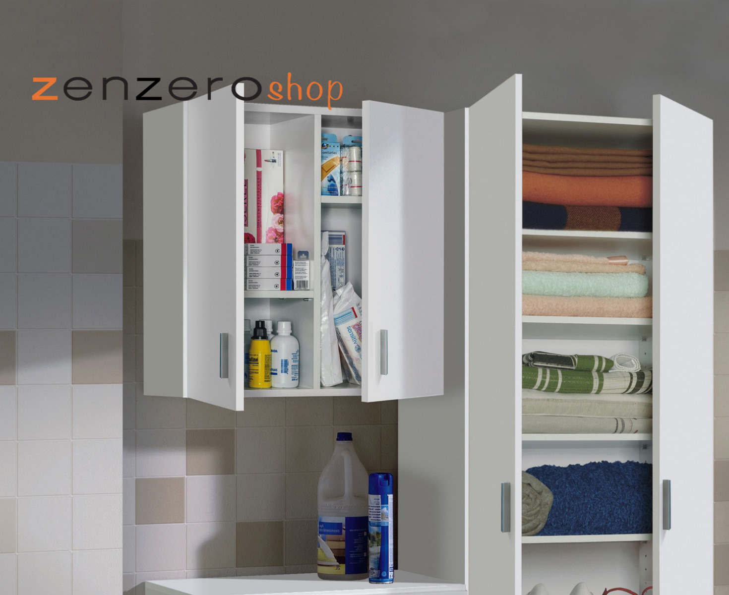 Soluzione salvaspazio S03 lunghezza 118 cm