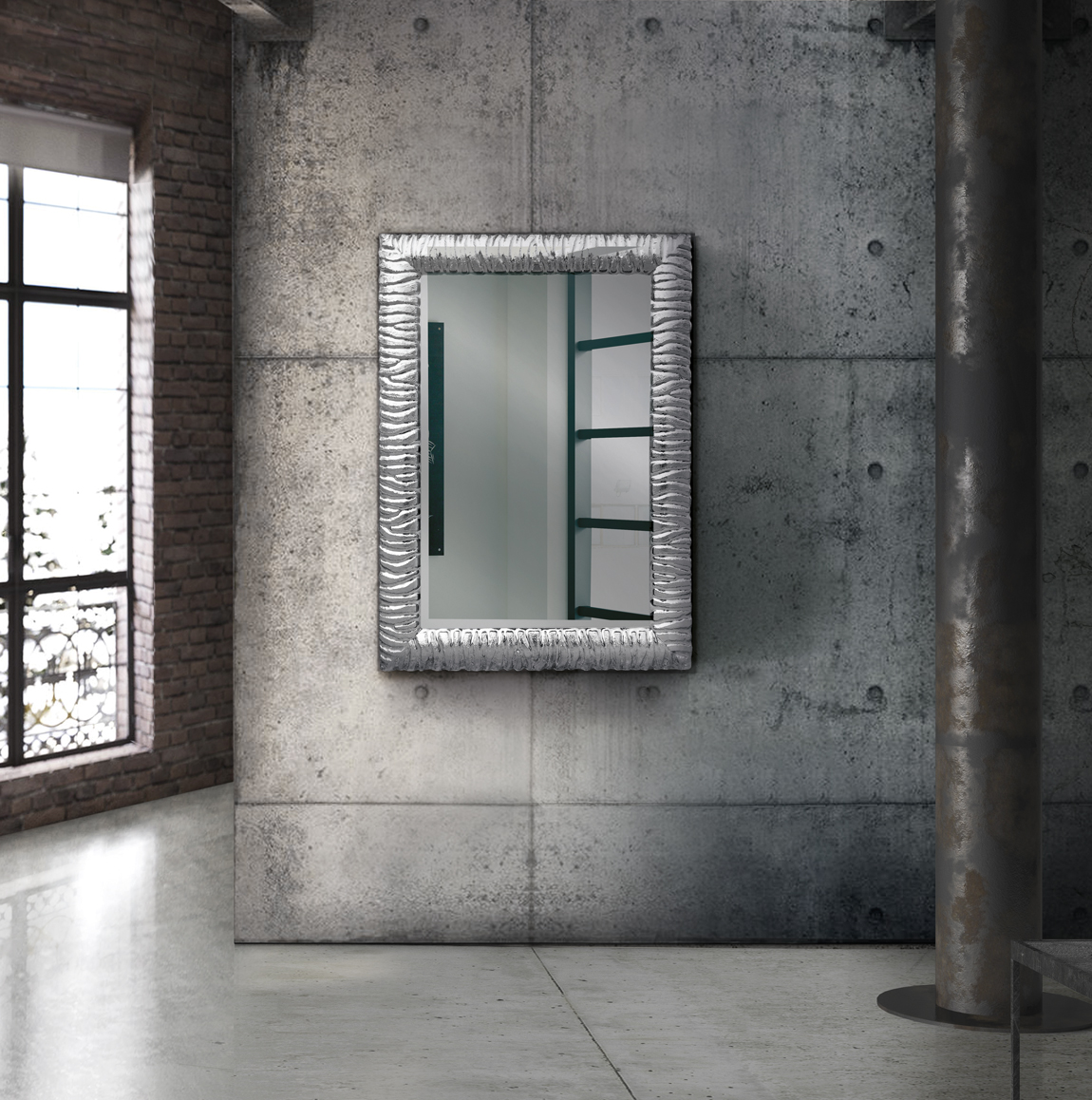 SPECCHIERA 70x100 ARGENTO