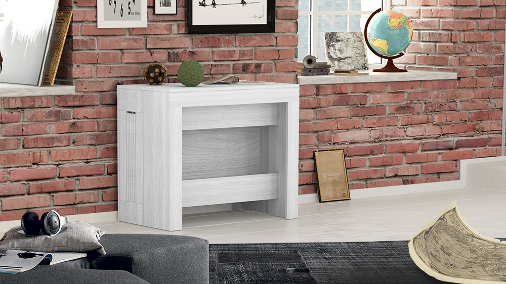 Consolle Pesciolino allungabile 3 metri, larice bianco