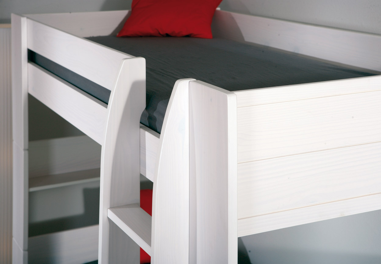 Letto a castello trasformabile in 2 letti in legno massello