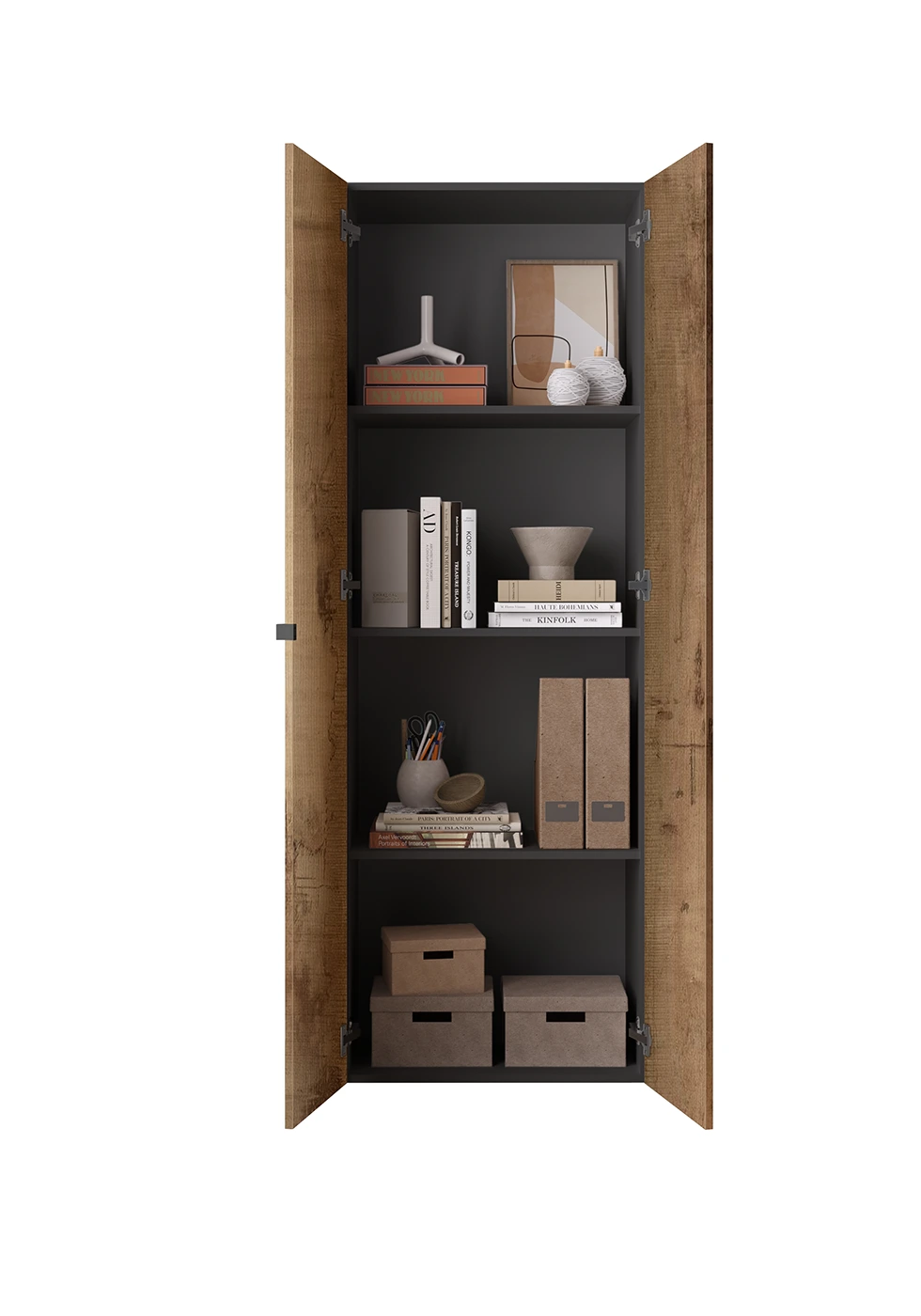 armadio da ufficio aperto