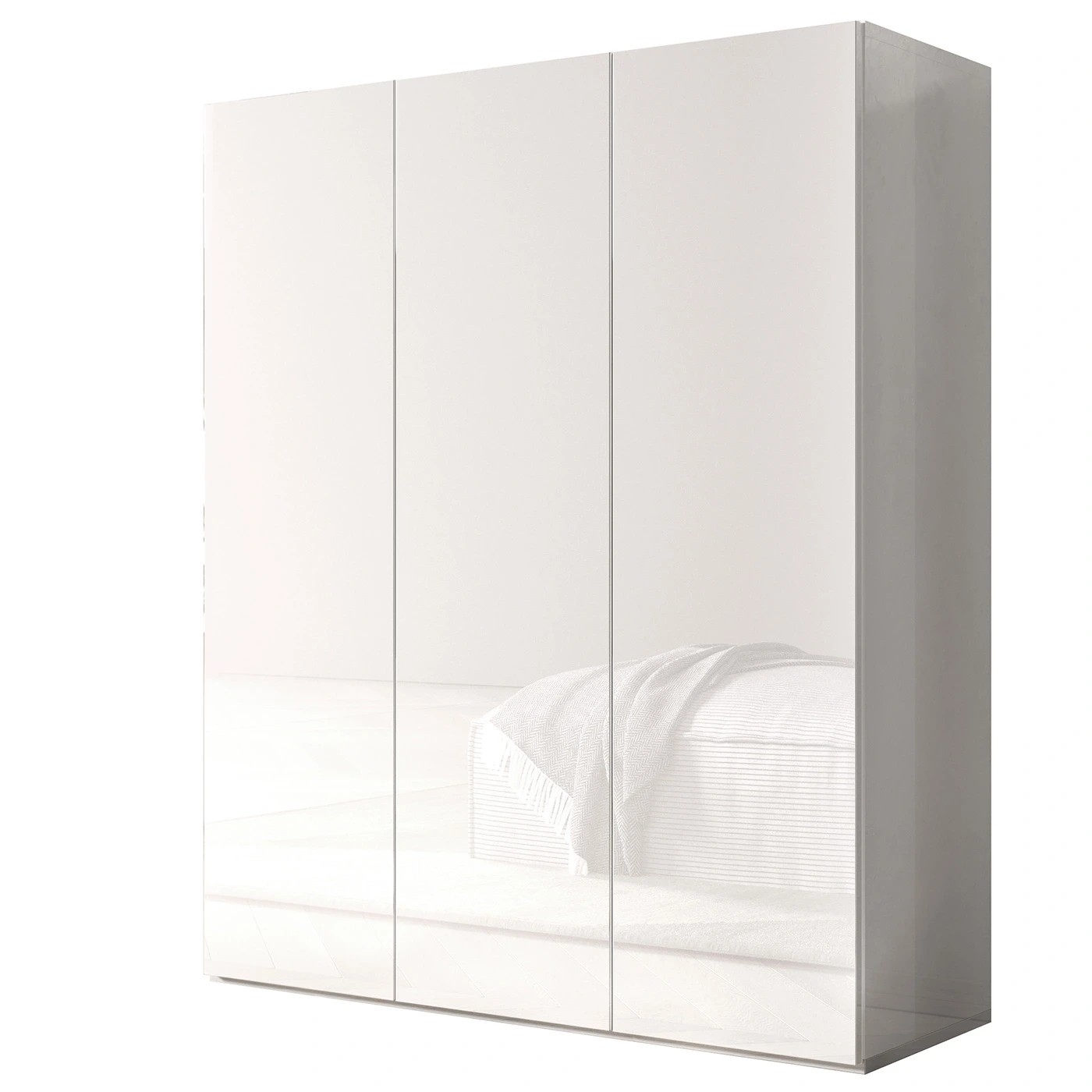 Scarpiera bassa 3 ante, 95x116x35 h cm, Bianco lucido Zenzero Shop