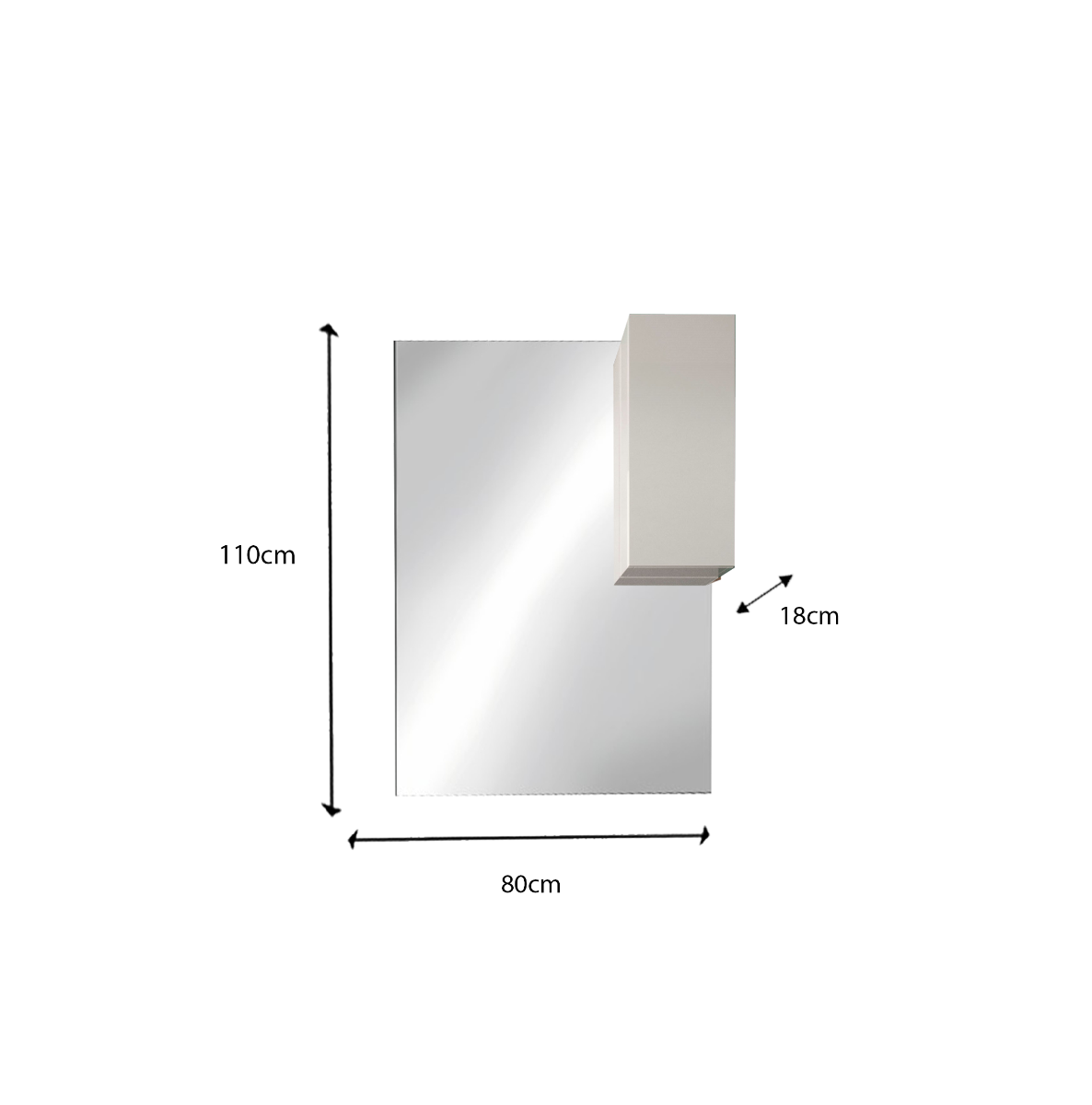 Mobile bagno salvaspazio a terra, 3 cassetti L.63 cm