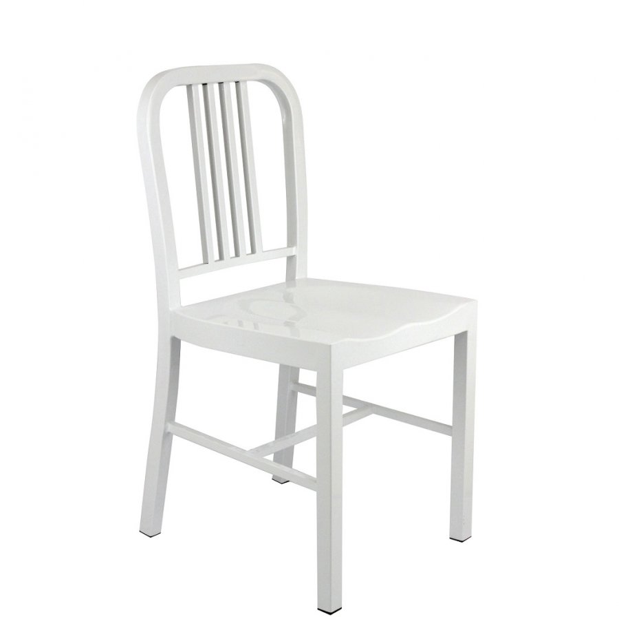 Sedia in ferro, colore bianca