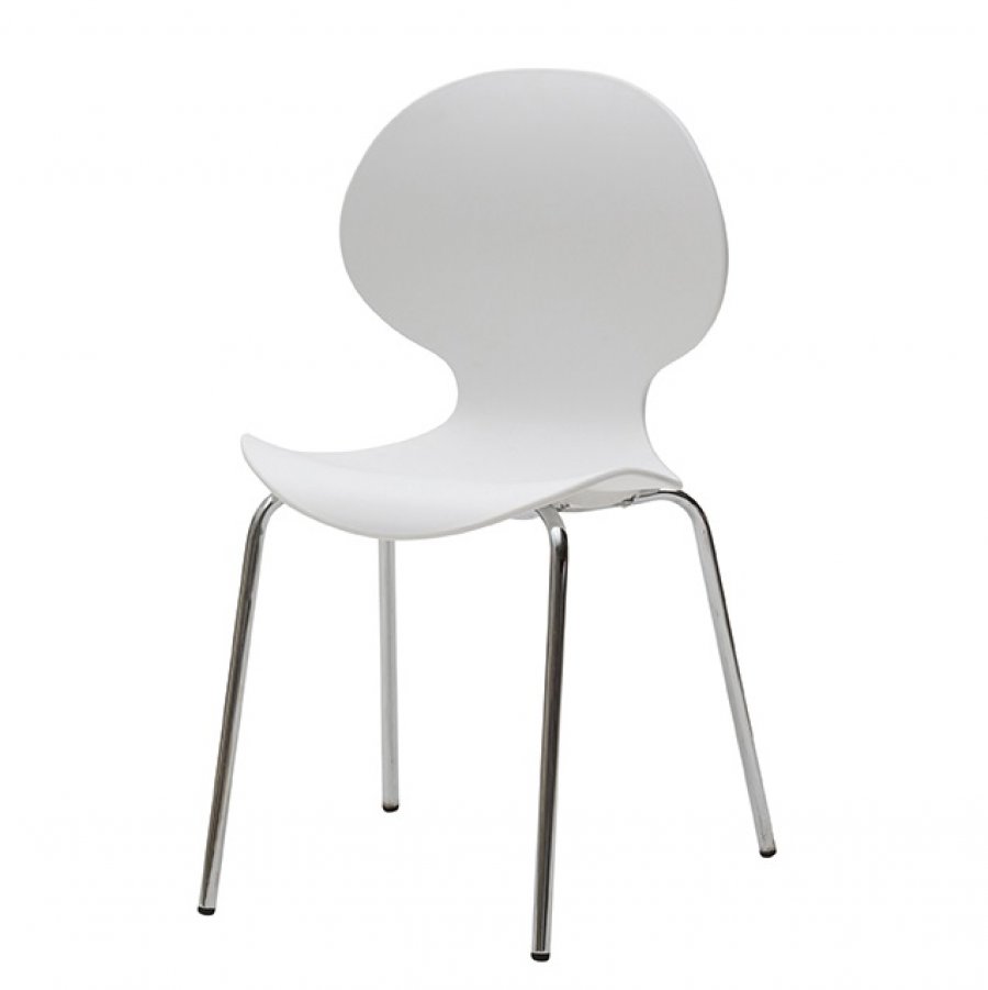 Sedia di Design in plastica con struttura in metallo