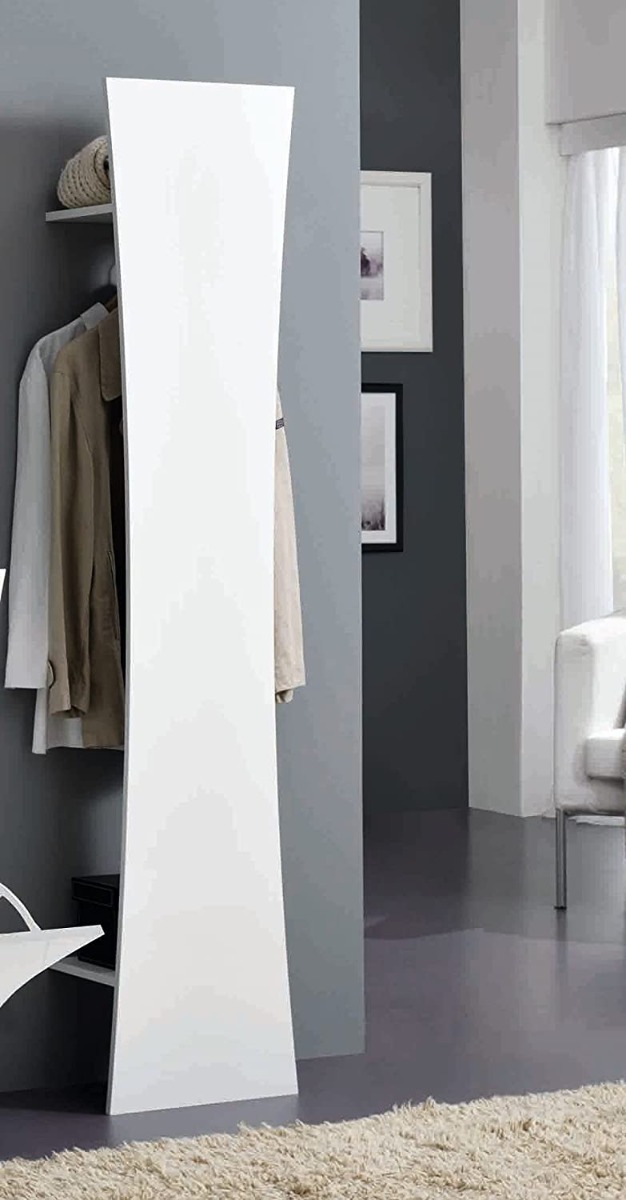 Appendiabiti Arco da ingresso bianco laccato lucido