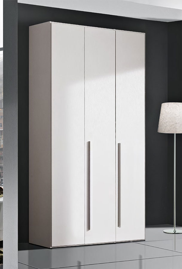 Armadio a tre ante bianco frassinato