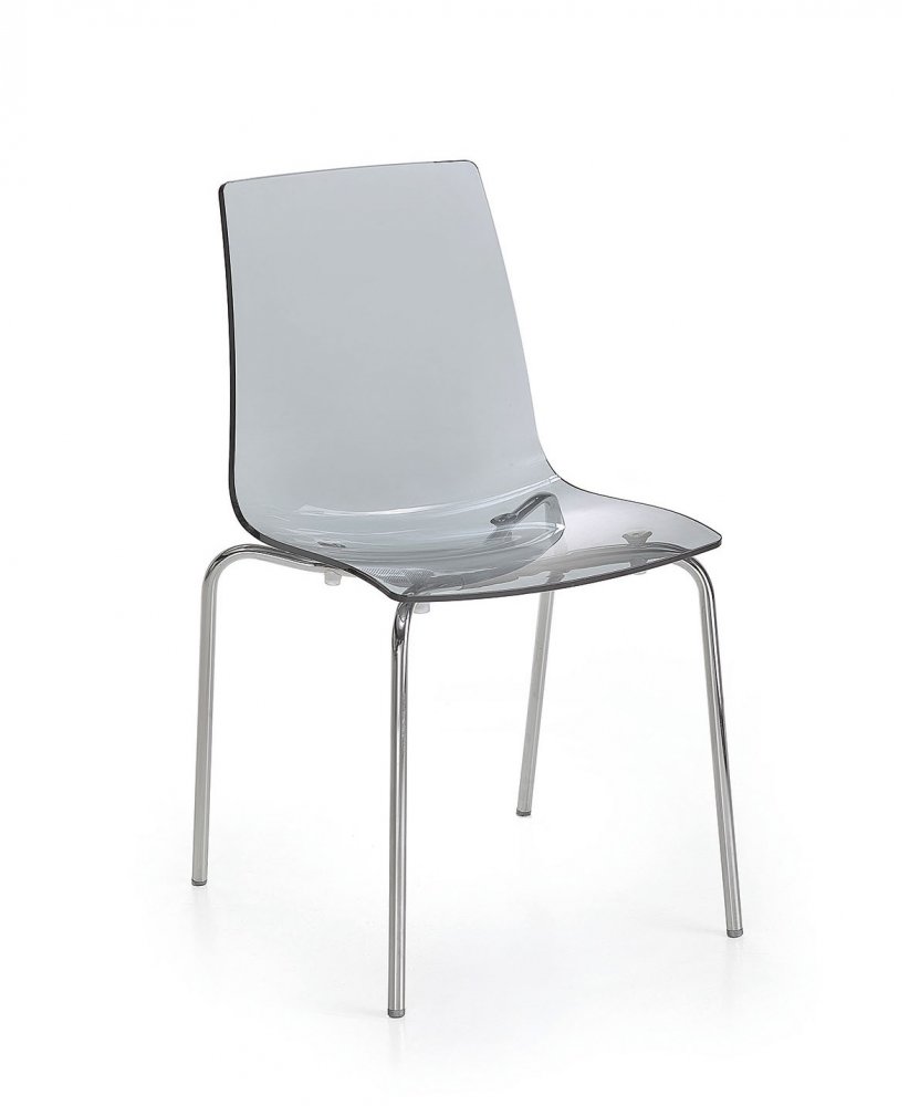 Sedia policarbonato - struttura in acciaio