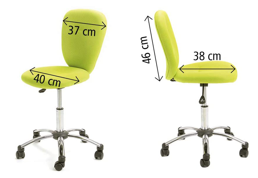 Sedia da ufficio in poliestere - Verde