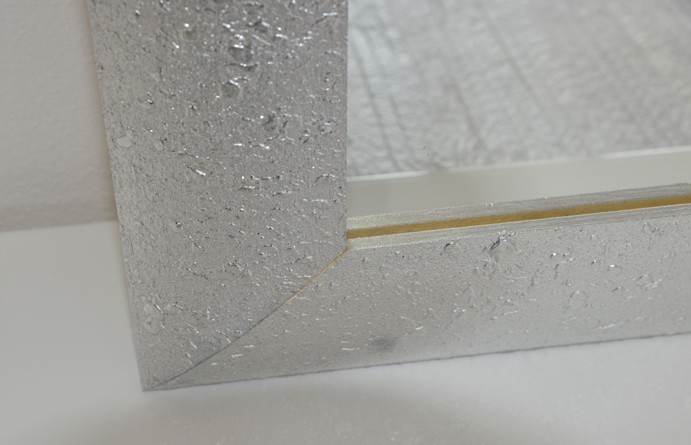 Specchiera in legno H.148, finitura Argento