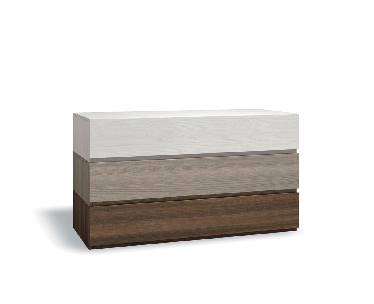 Comò largo Tricolor con 3 cassetti  di alta qualità 