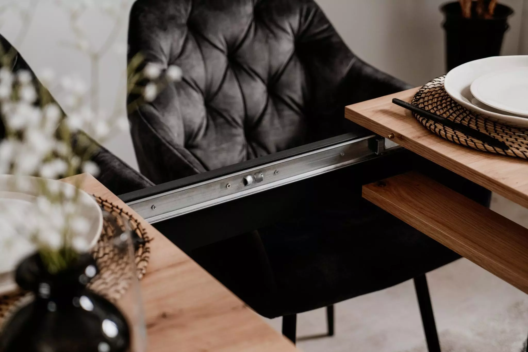 Tavolo allungabile stile nordico