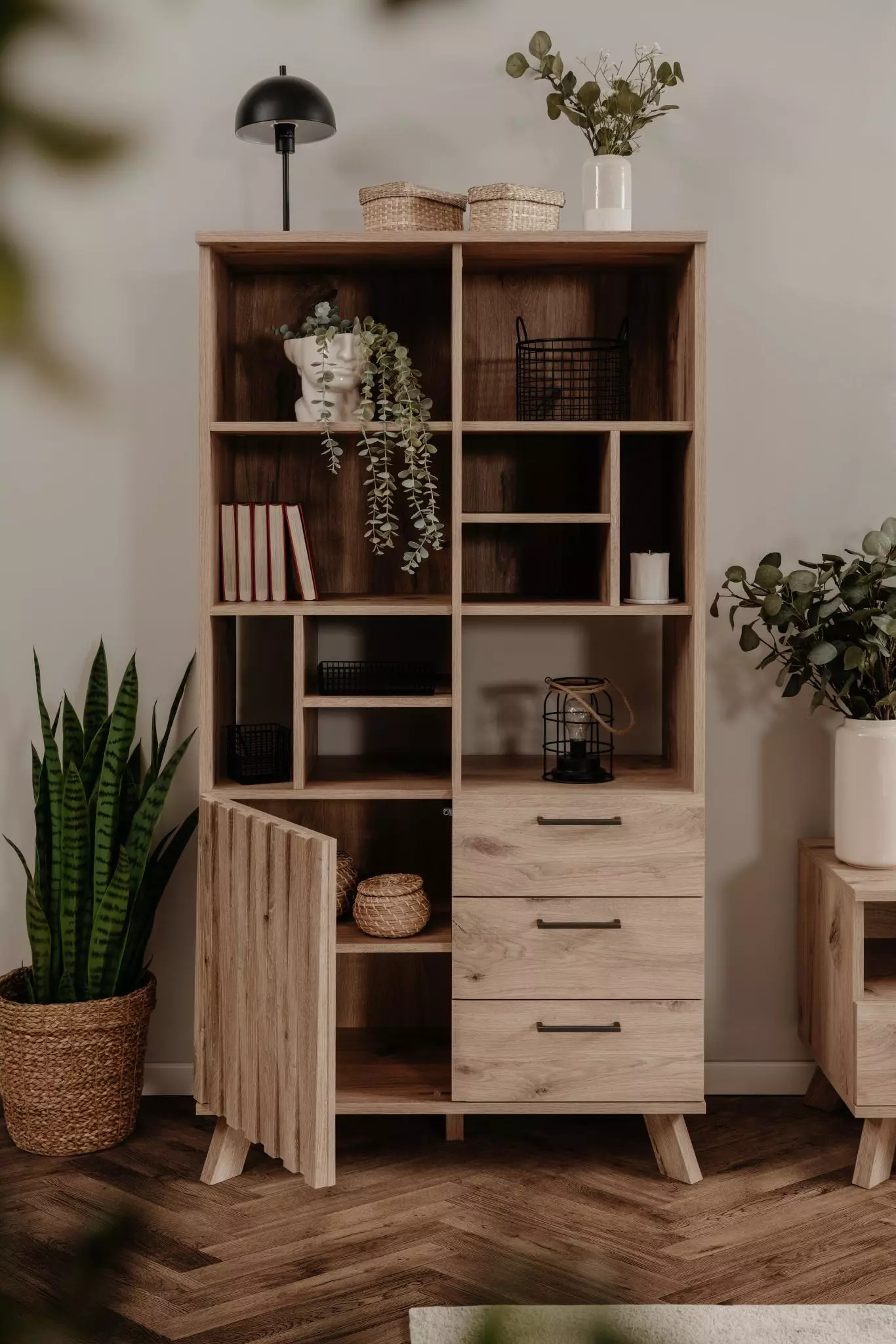 Libreria finitura Quercia del Nord