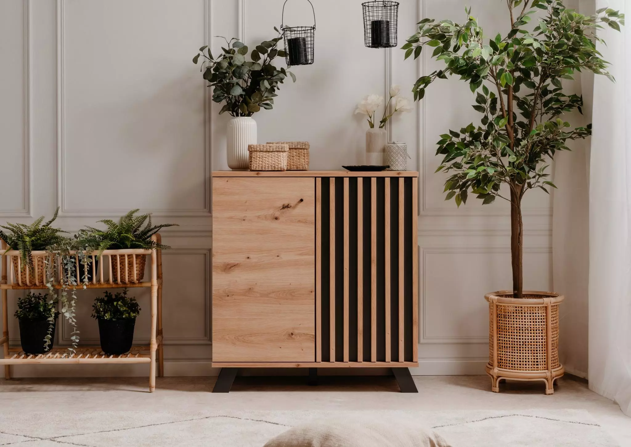 Madia salvaspazio stile nordico nuova