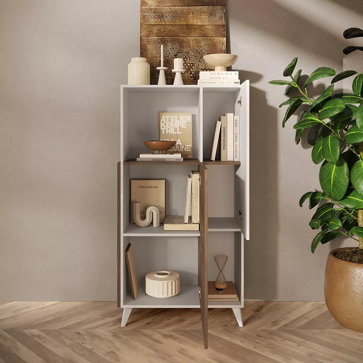 madia alta bianca e mercure