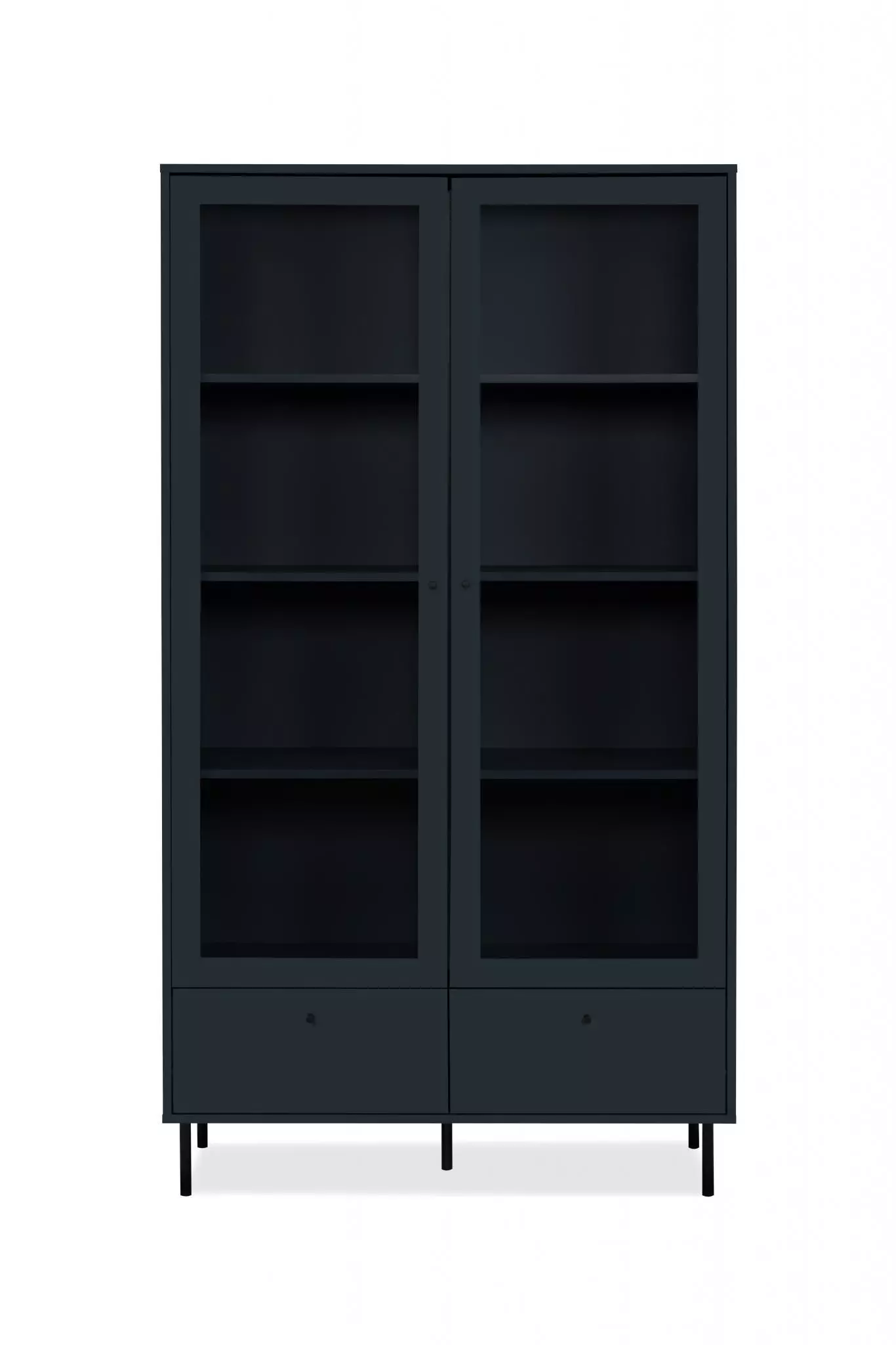 Elegante Vetrina a 2 ante finitura Blu scuro in offerta 