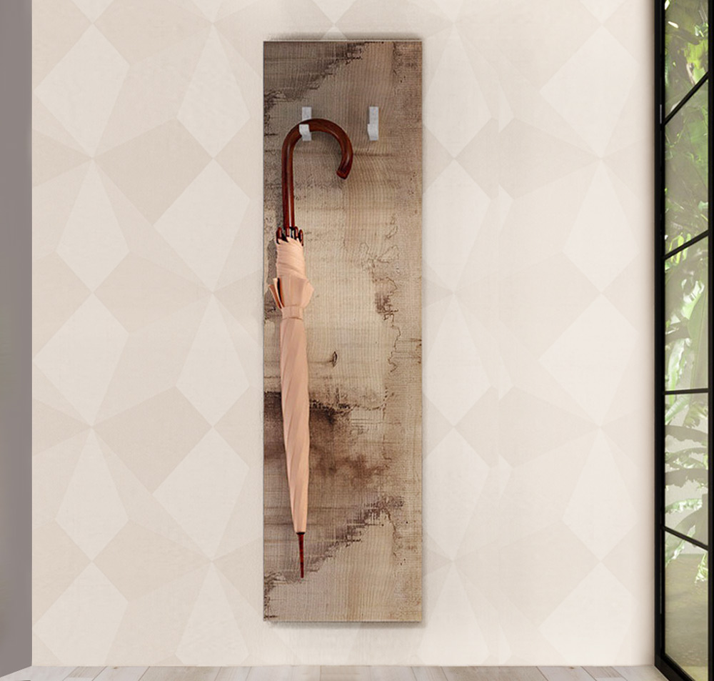 Innovativo Pannello appendiabiti da ingresso finitura Pero