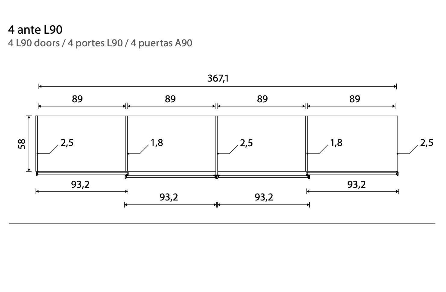 armadio scorrevole laccato