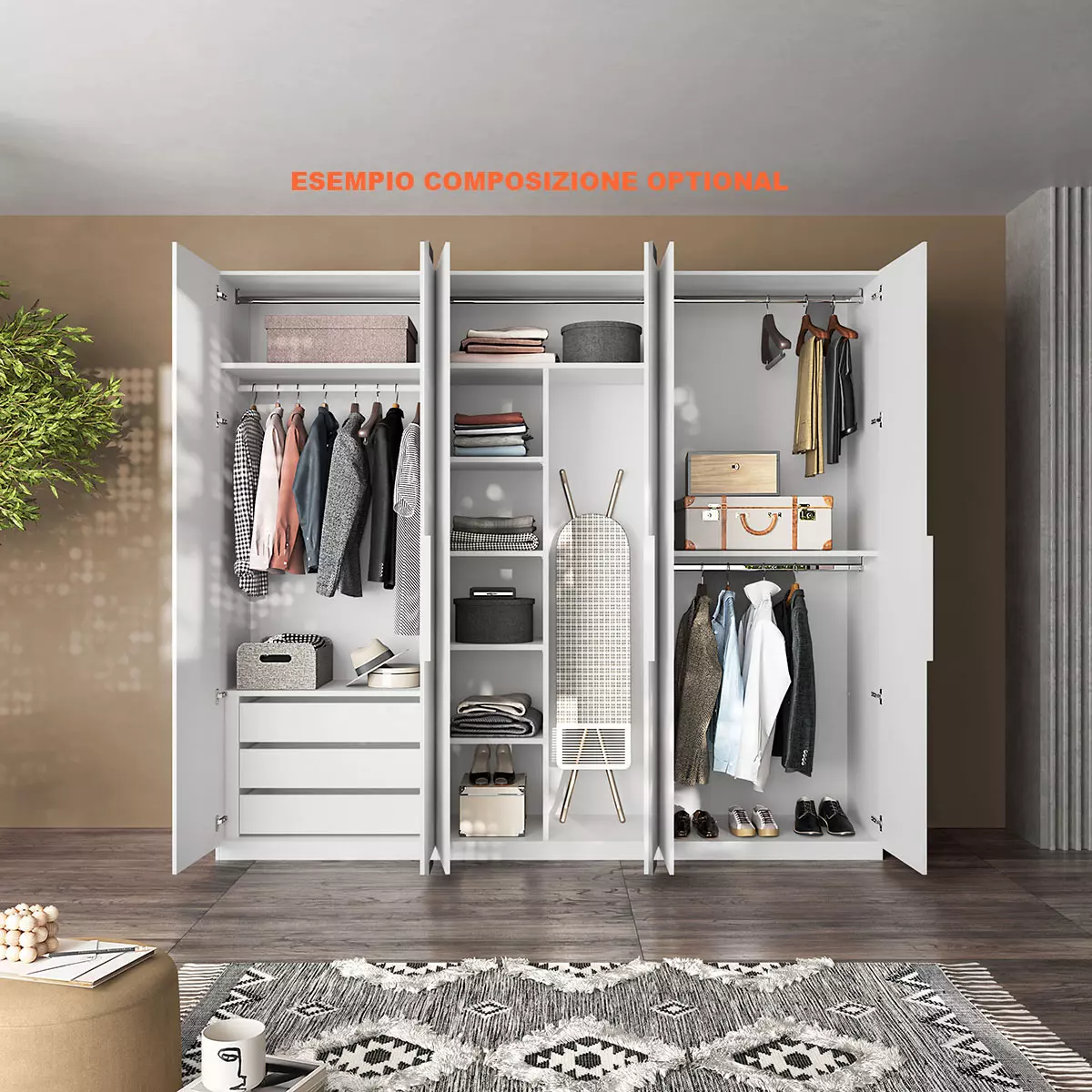 offerta armadi bianco con specchi