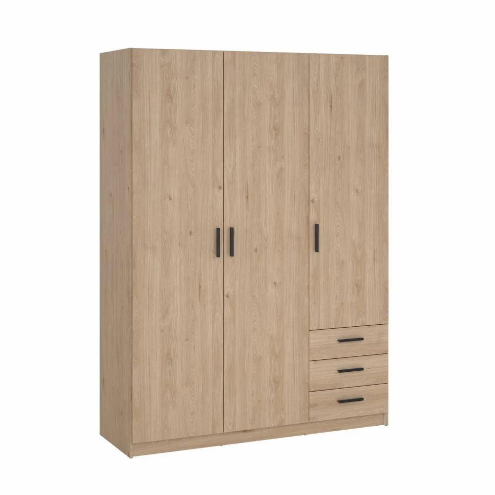 armadio con ante e maniglie 