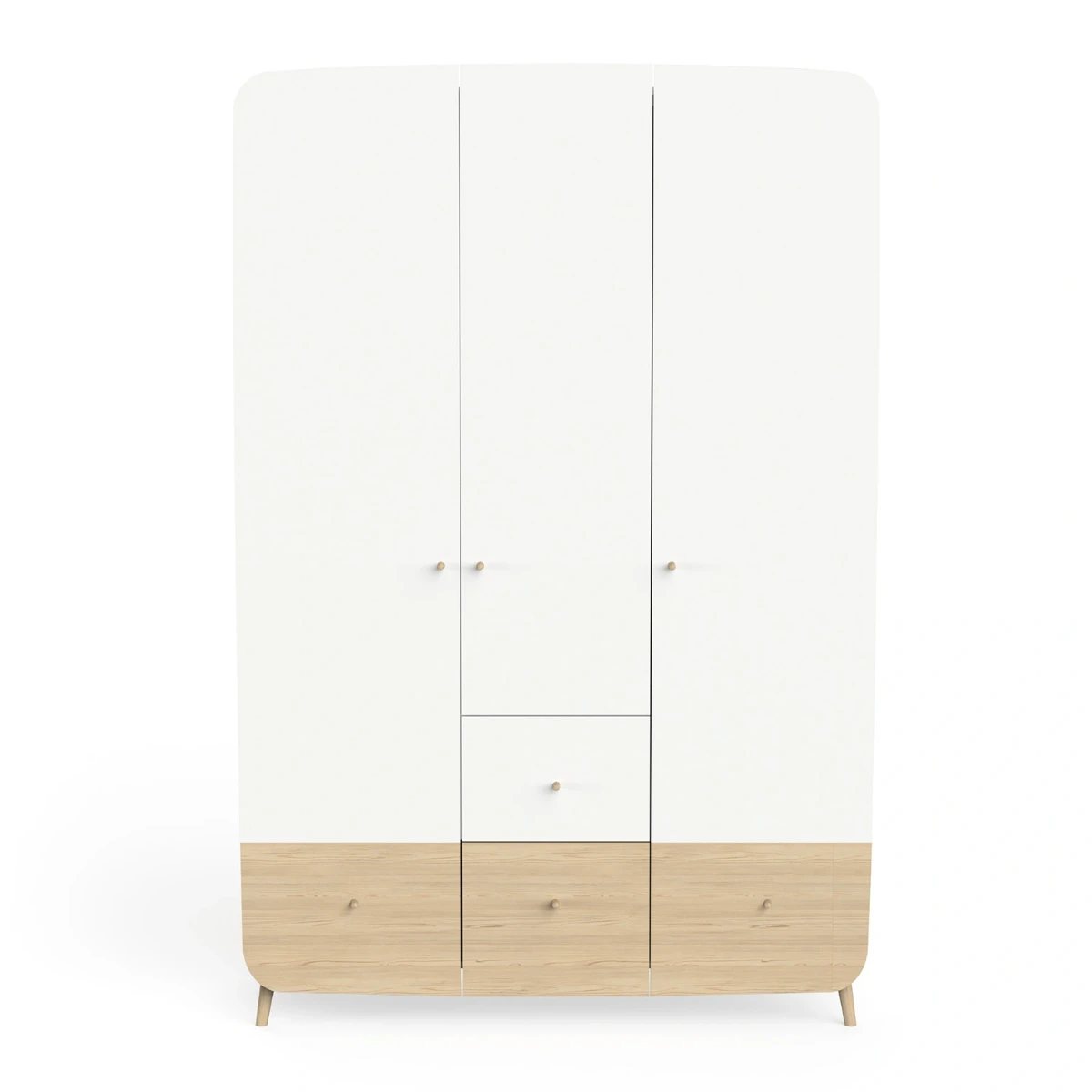 cameretta con culla bianca