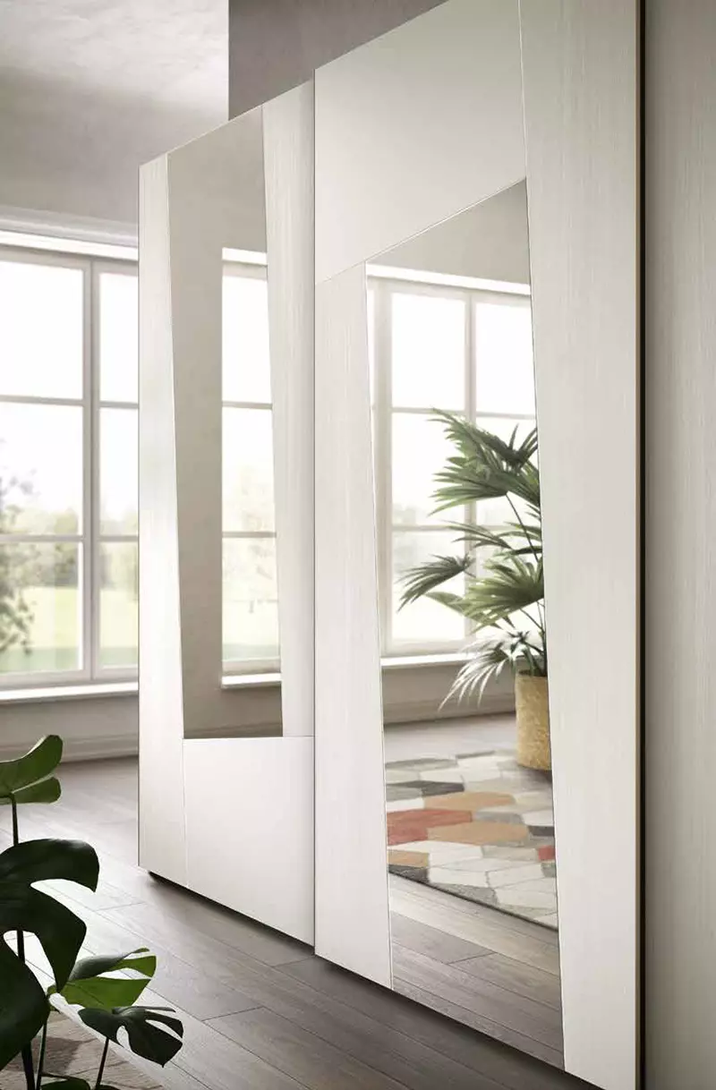 armadio materico bianco frassino