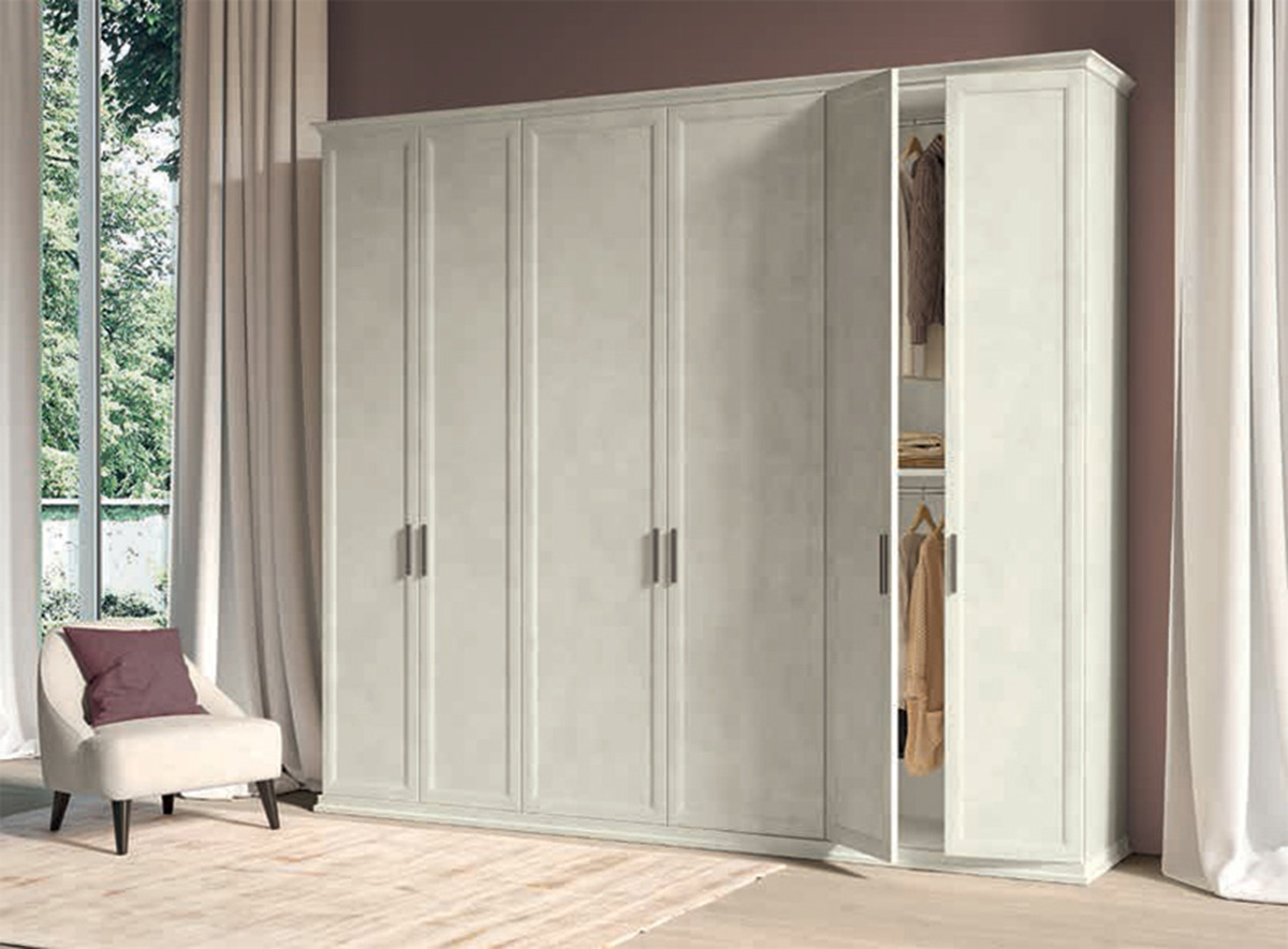 Armadio classico 6 ante, finitura Malta