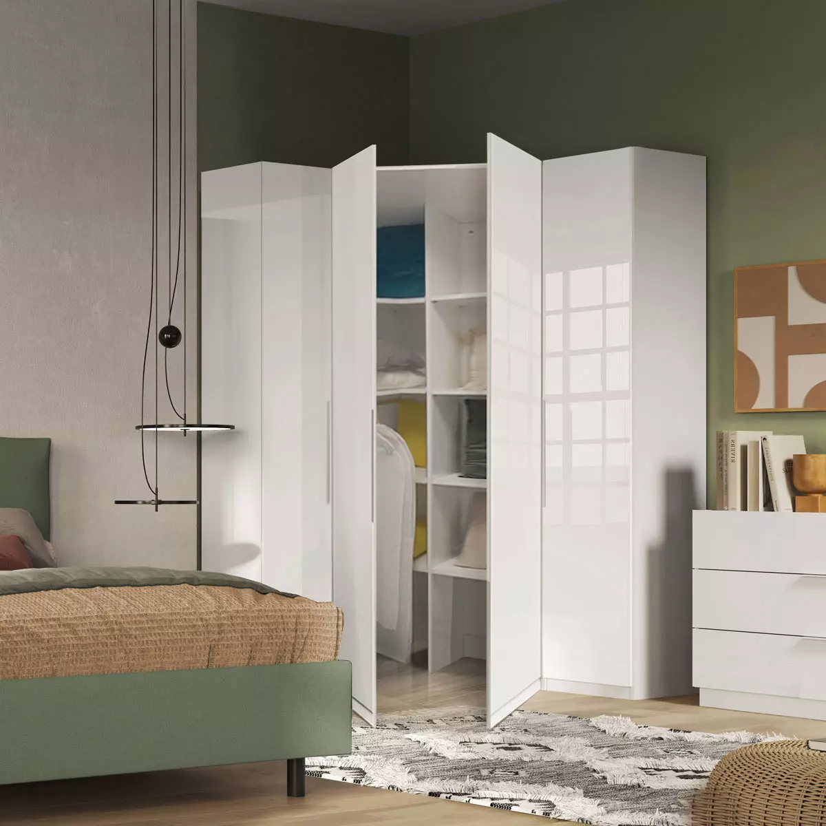 cabina angolare 4 ante