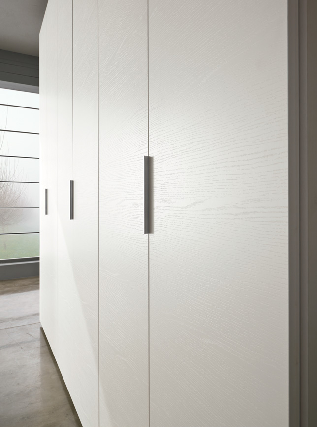 Armadio moderno 6 ante Bianco frassinato