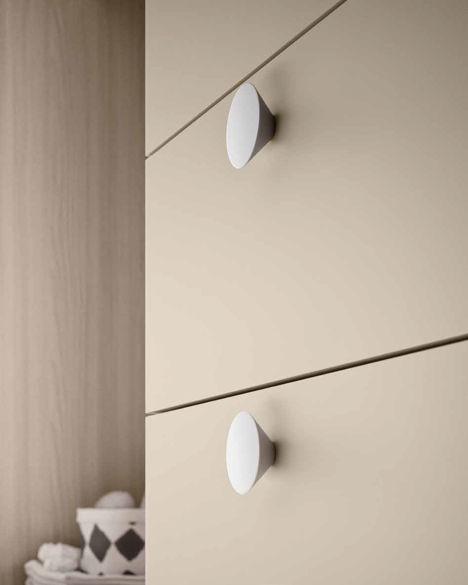 Armadio con scrivania, 5 ante battenti e 6 cassetti, Olmo natura e Orzo