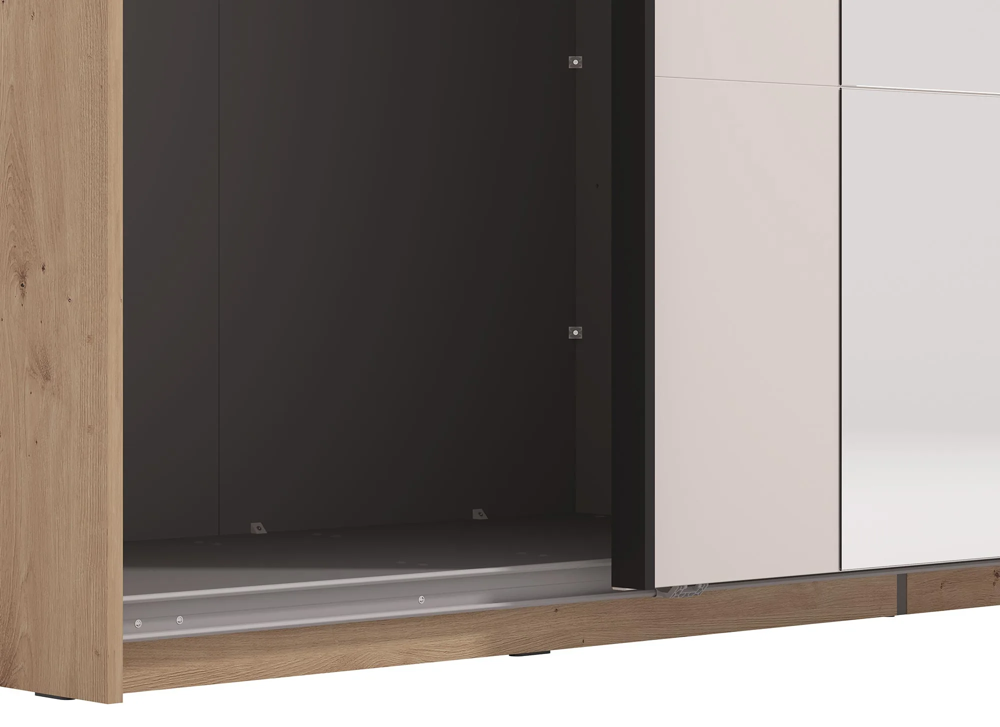 armadio rovere con specchio