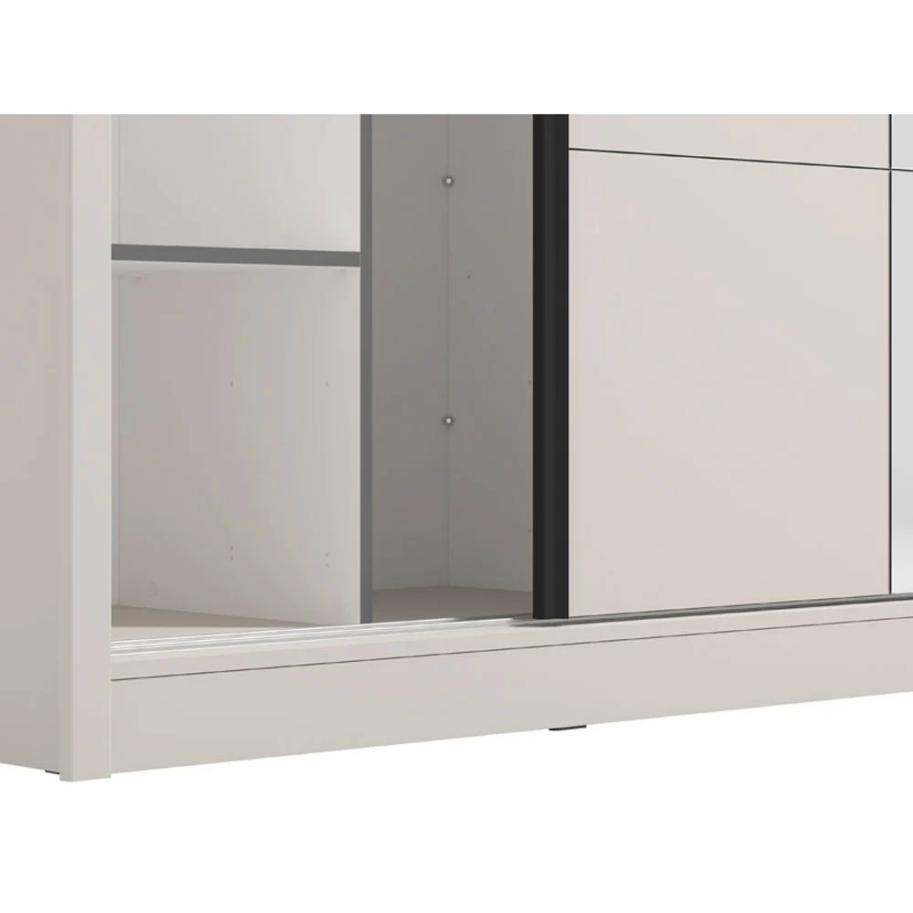 armadio con specchio elegante 