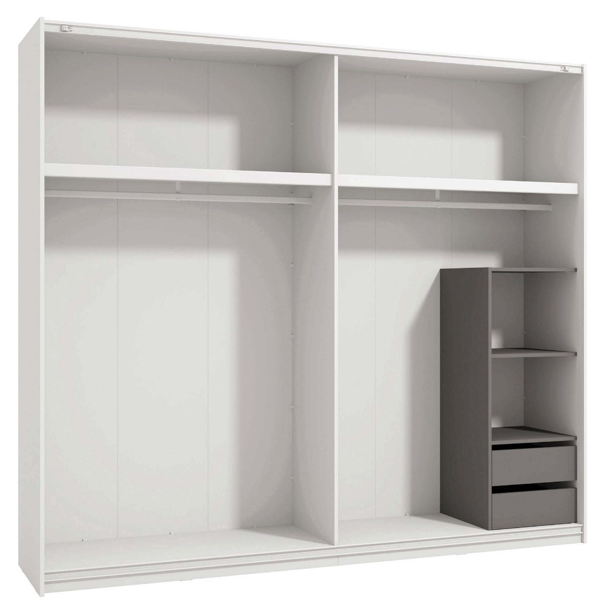 armadio rovere grigio moderno