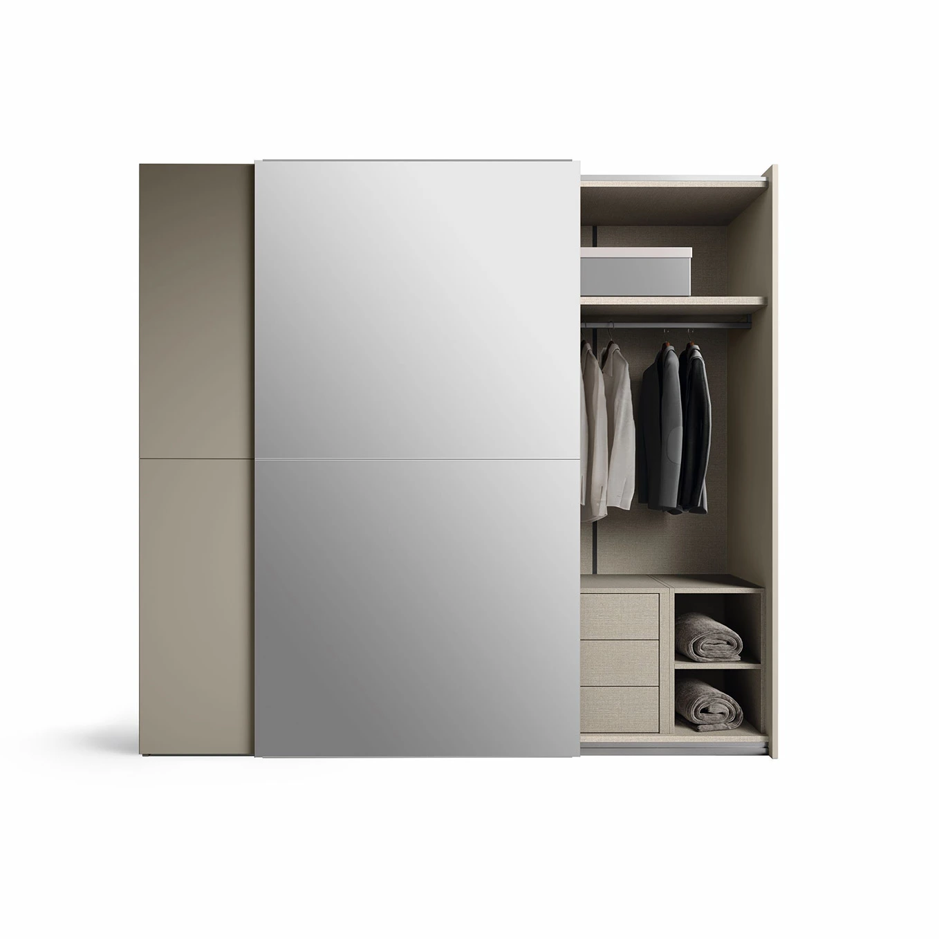 armadio bronzo con specchio