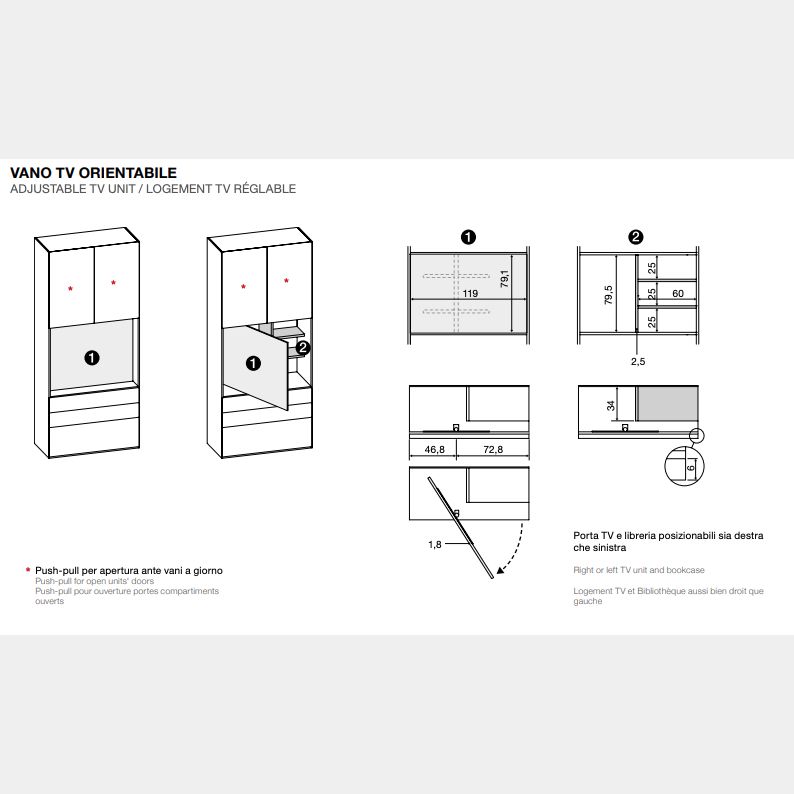 armadio ante girevoli