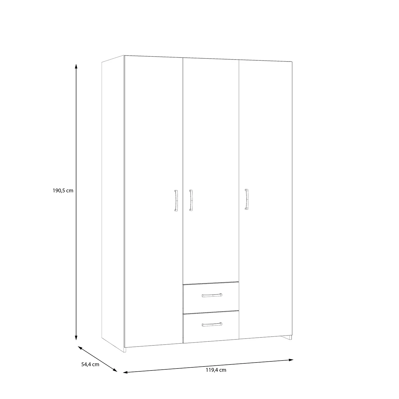 offerta armadio con cassetti