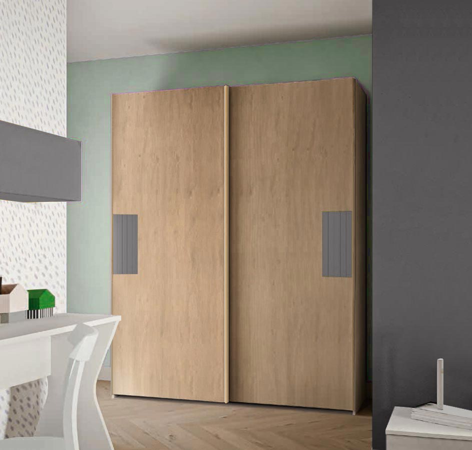 Armadio scorrevole Royal oak e Grigio titanio