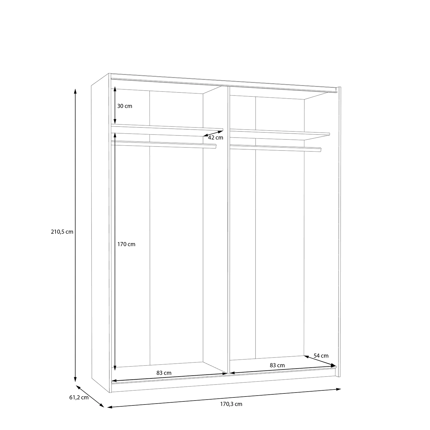 armadio moderno scontato