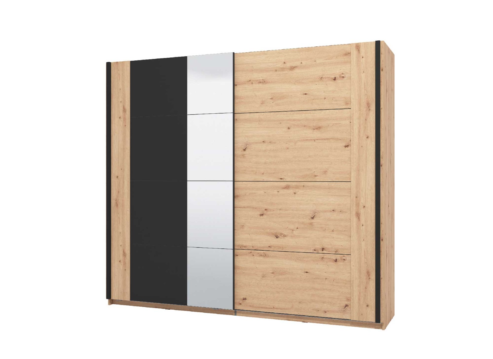 armadio moderno rovere scuro, stile industry