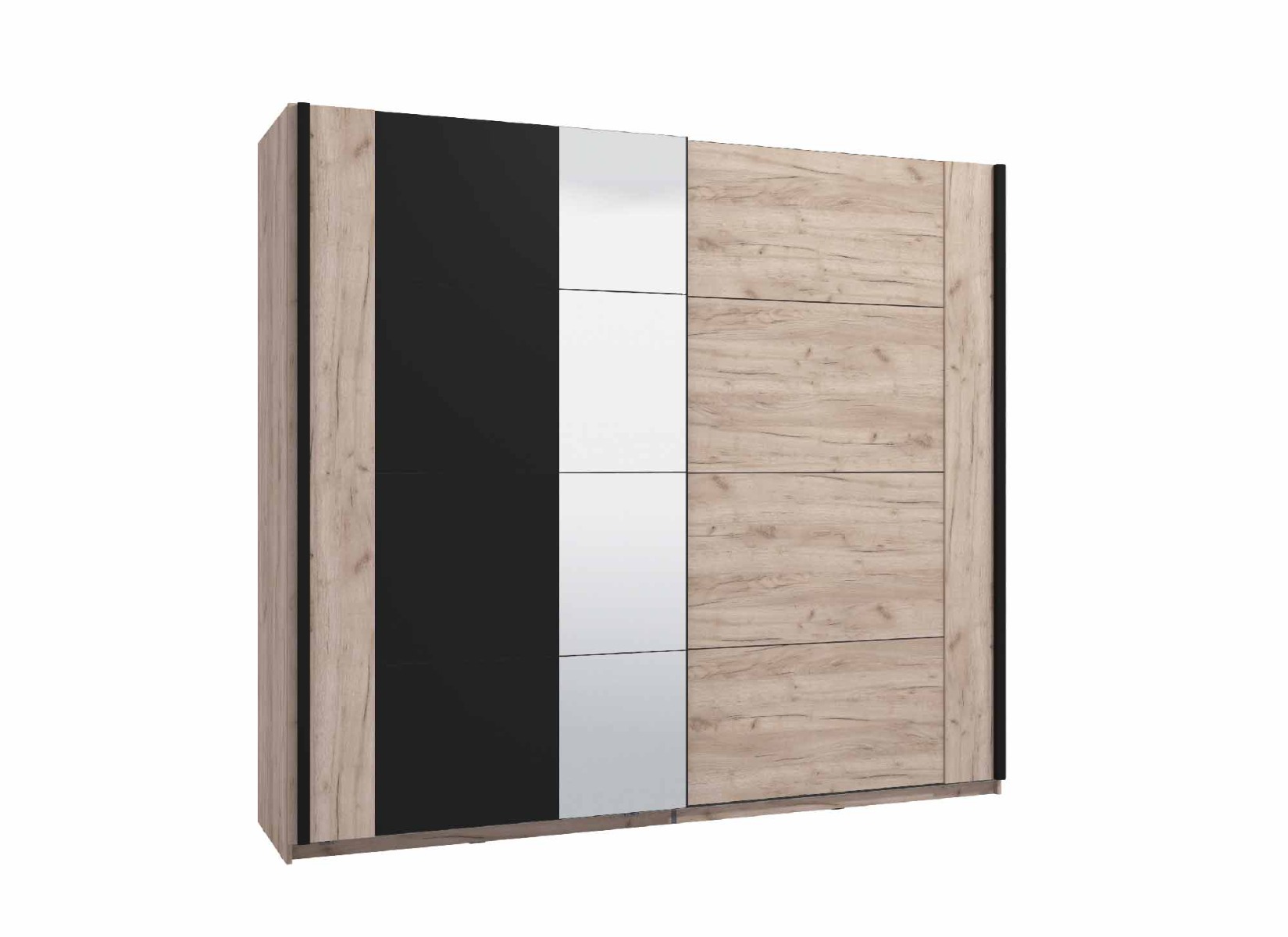 Armadio scorrevole con specchio stile industry