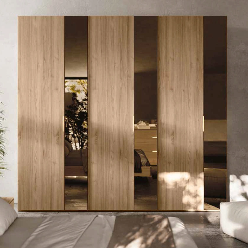 armadio noce specchi bronzo