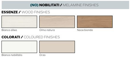 Armadio moderno finitura Olmo natura a 4 ante battenti