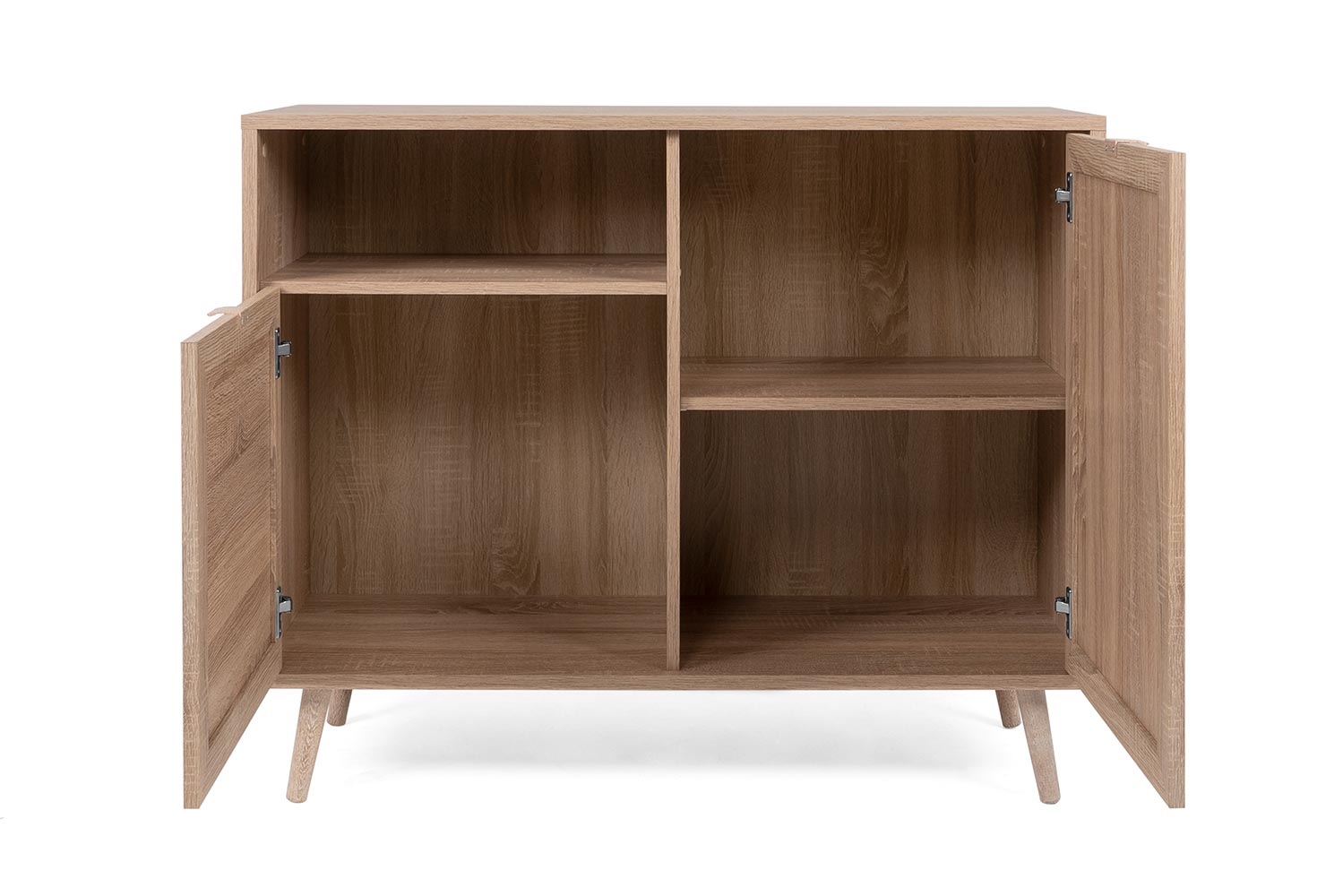 Madia Kara con 2 ante e un vano in finitura Quercia e Rafia