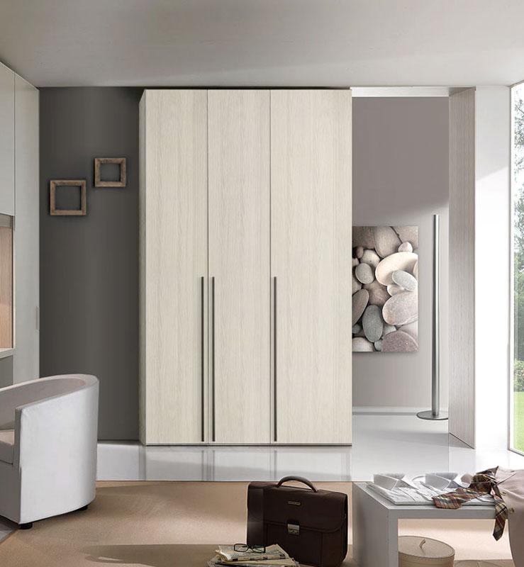 Armadio Noce brina L.151 a 3 ante battenti H.257