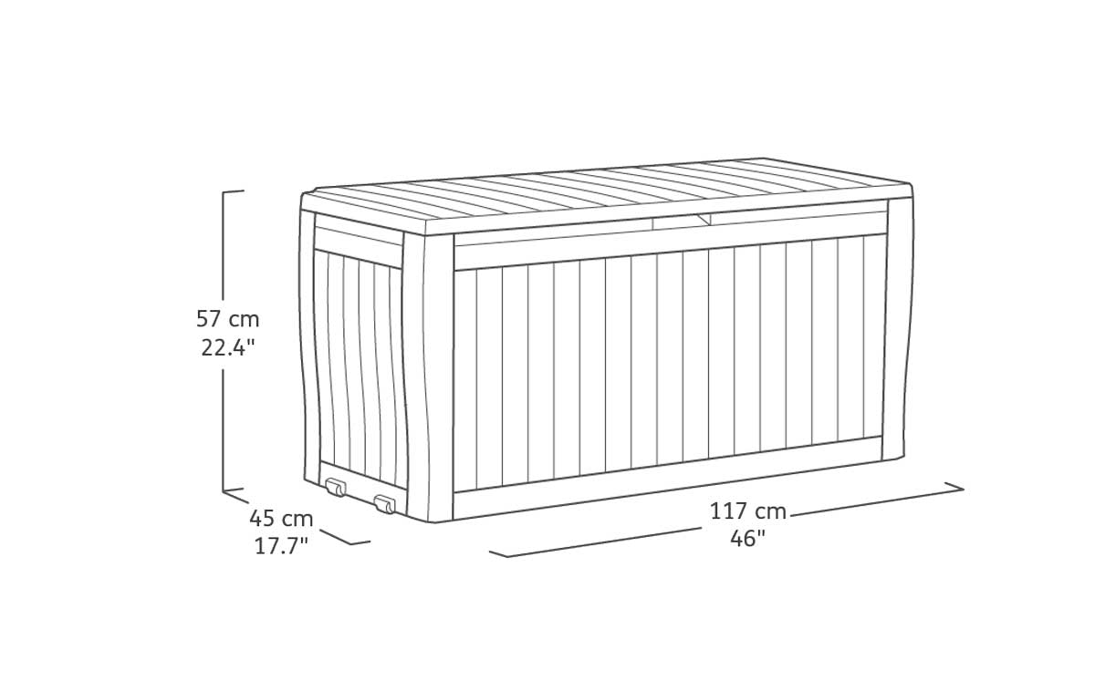 Baule per esterni Sequoia, Marrone