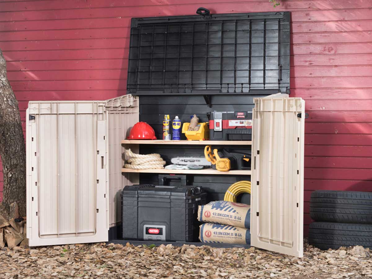 Porta attrezzi da esterno, Salice Midi, capacità 880L